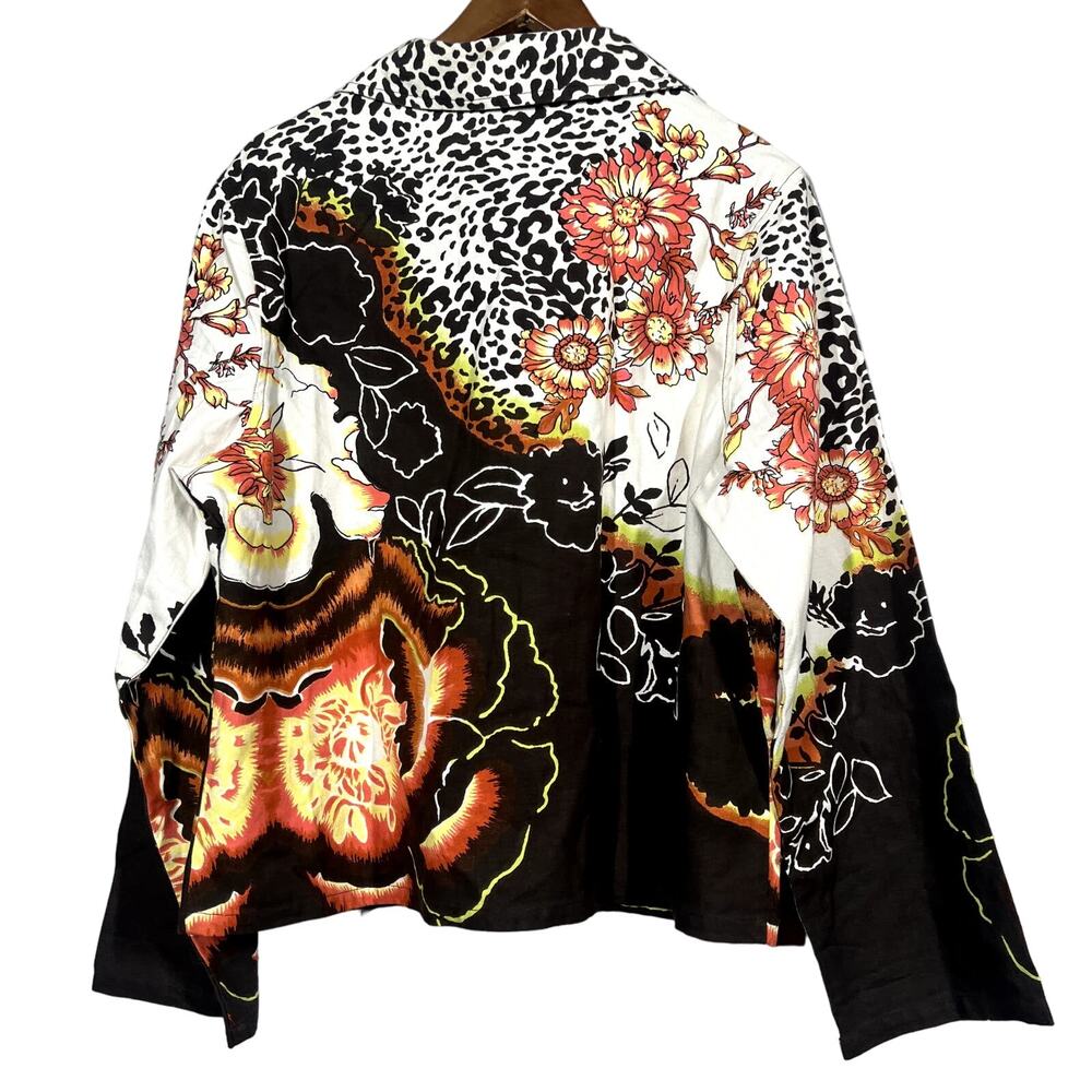 Candy Couture Denim Jacket Design Lightweight Art Floral - XL RESHOOT